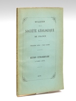 Réunion Extraordinaire à Paris du 5 au 14 septembre 1878. Bulletin de la Société Géologique de France.