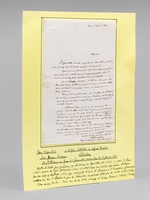 [ Une lettre autographe signée. Léon Feugère propose ses services au 'Moniteur' : ] 1 L.A.S. datée de Paris, le 26 juin 1852, une page adressée à M. Grün, rédacteur en chef du Moniteur : 'Monsieur, L'o
