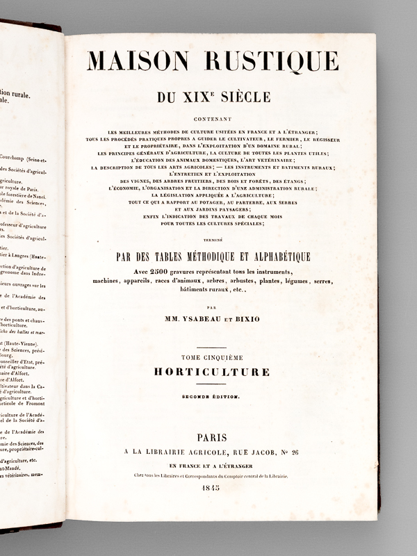 Maison Rustique Du XIXe Siècle 19e (5 Tomes - Complet) Encyclopédie D ...