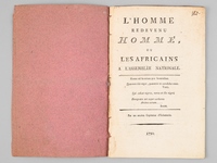 L'Homme redevenu Homme, ou Les Africains à l'Assemblée Nationale [ Edition originale ]