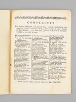 Cantique Spirituel, à l'Honneur du Saint-Suaire de Notre-Seigneur, Sur l'Air : Venez offrir vos Voeux [ Suaire de Besançon ] [ Suivi de : ] Complainte d'un Enfant désobéissant à ses pères & mères, qui fut e