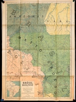 Brésil Bolivie. Itinéraire Buenos Aires - Manaos et Route transcontinentale Atlantique-Pacifique étudiée par Mr. R. Courteville au cours du raid automobile Rio de Janeiro - La Paz - Lima sous le haut patronage de l'Automobile C